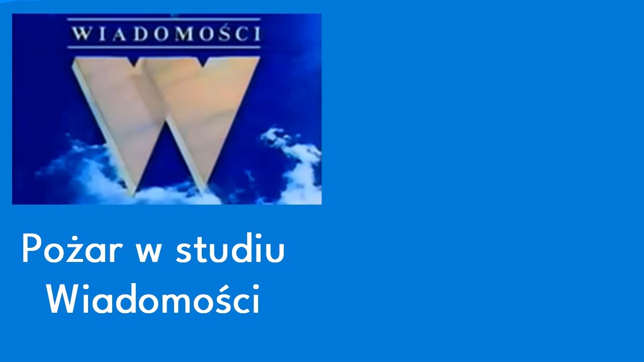 Pożar w studiu Wiadomości 1998