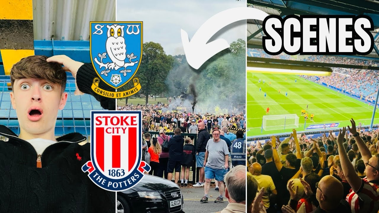 PROTESTS & PURE SCENES as STOKE WIN 0-3 at SHEFFIELD WEDNESDAY 