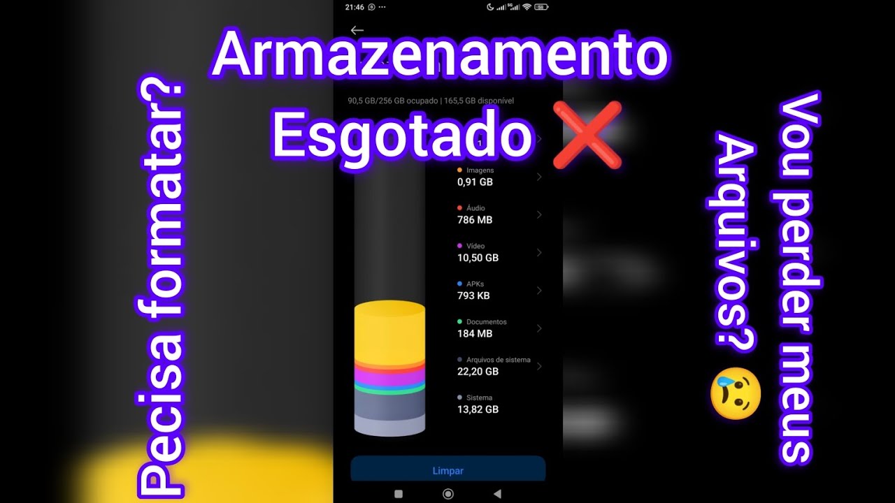 Sistema ocupando muito espaço no Xiaomi, solução 2025