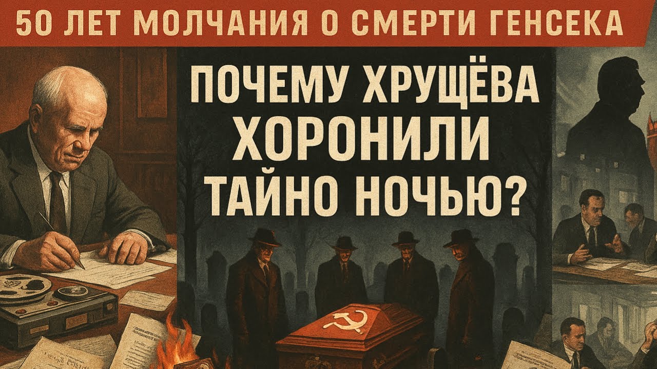 ПОЧЕМУ ХРУЩЁВА ХОРОНИЛИ ТАЙНО НОЧЬЮ? Загадка кремлевских похорон