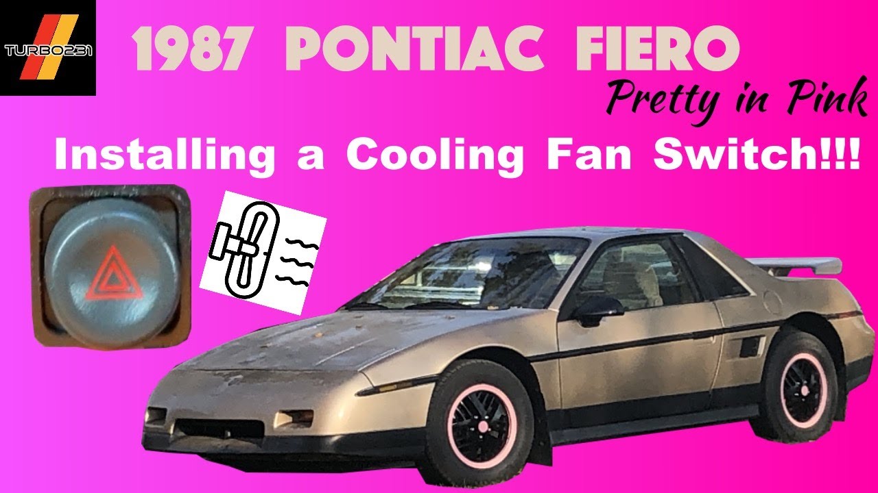 Pontiac Fiero 1987 года — установка переключателя вентилятора охлаждения для более раннего включе...