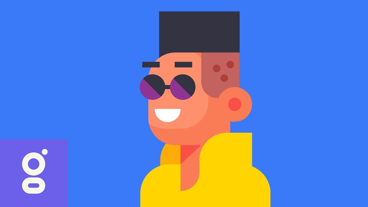 How to Draw 2d Flat Character Design Portrait SUPER EASY in iPad Adobe Illustrator