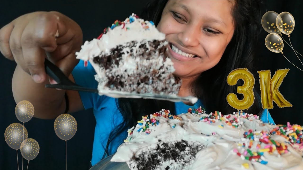 ASMR:🎉FESTEJAMOS LOS 3K : COMEMOS UN PASTEL🎂