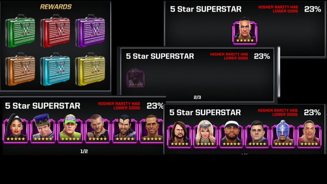WWE MAYHEM - 6x 3-5 FT. CLASS LOOTCASE OPENING 