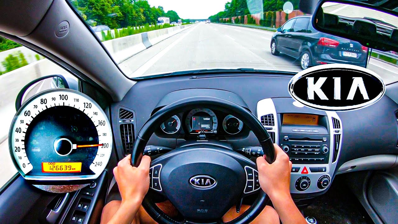 KIA Ceed 1.6 POV - TOP SPEED & ACCELERATION ON GERMAN AUTOBAHN