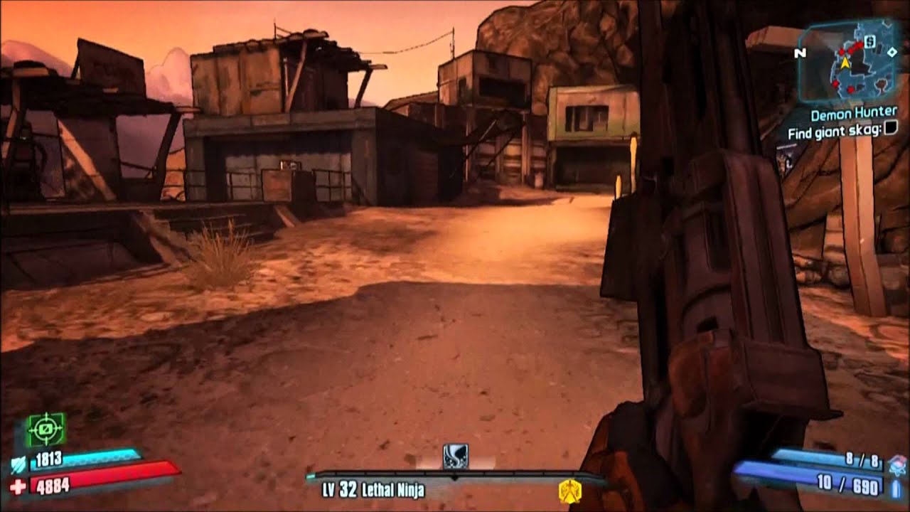 Borderlands 2 - Enter Zer0 Hayabusa (Many Must Fall ability demonstration)