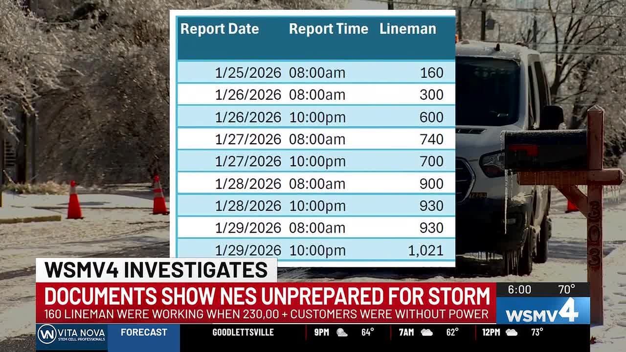 Documents show NES unprepared for storm
