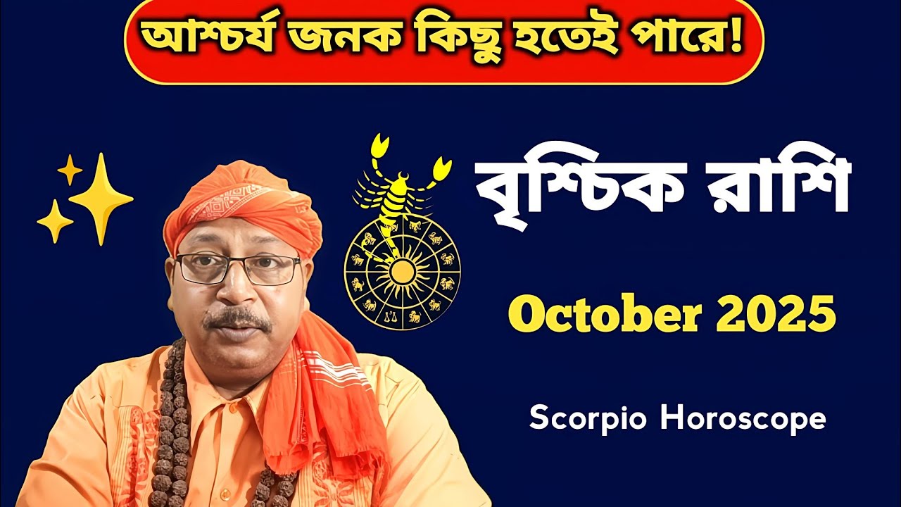 বৃশ্চিক রাশি,😊 আশ্চর্য কিছু হতে পারে! Scorpio October 2025