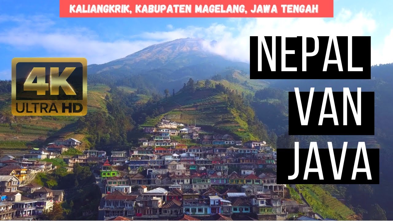 【4K】Nepal Van Java, Dusun Butuh Kaliangkrik Kabupaten Magelang | Drone Footage