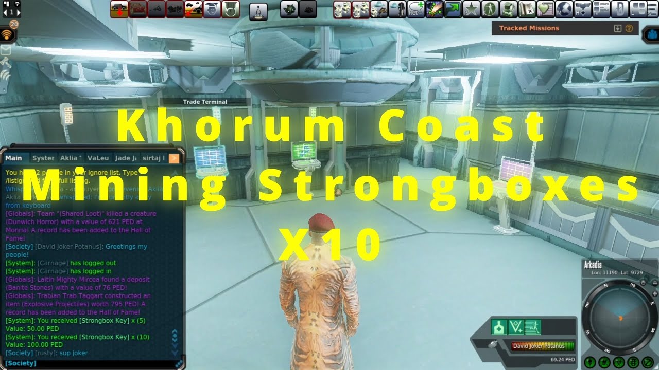 Entropia Universe - Opening 10 Mining Strongboxes!