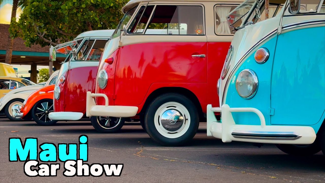 Kona the Bus’s First Car Show! 1967 VW Bus in Maui, Hawaii | MicBergsma