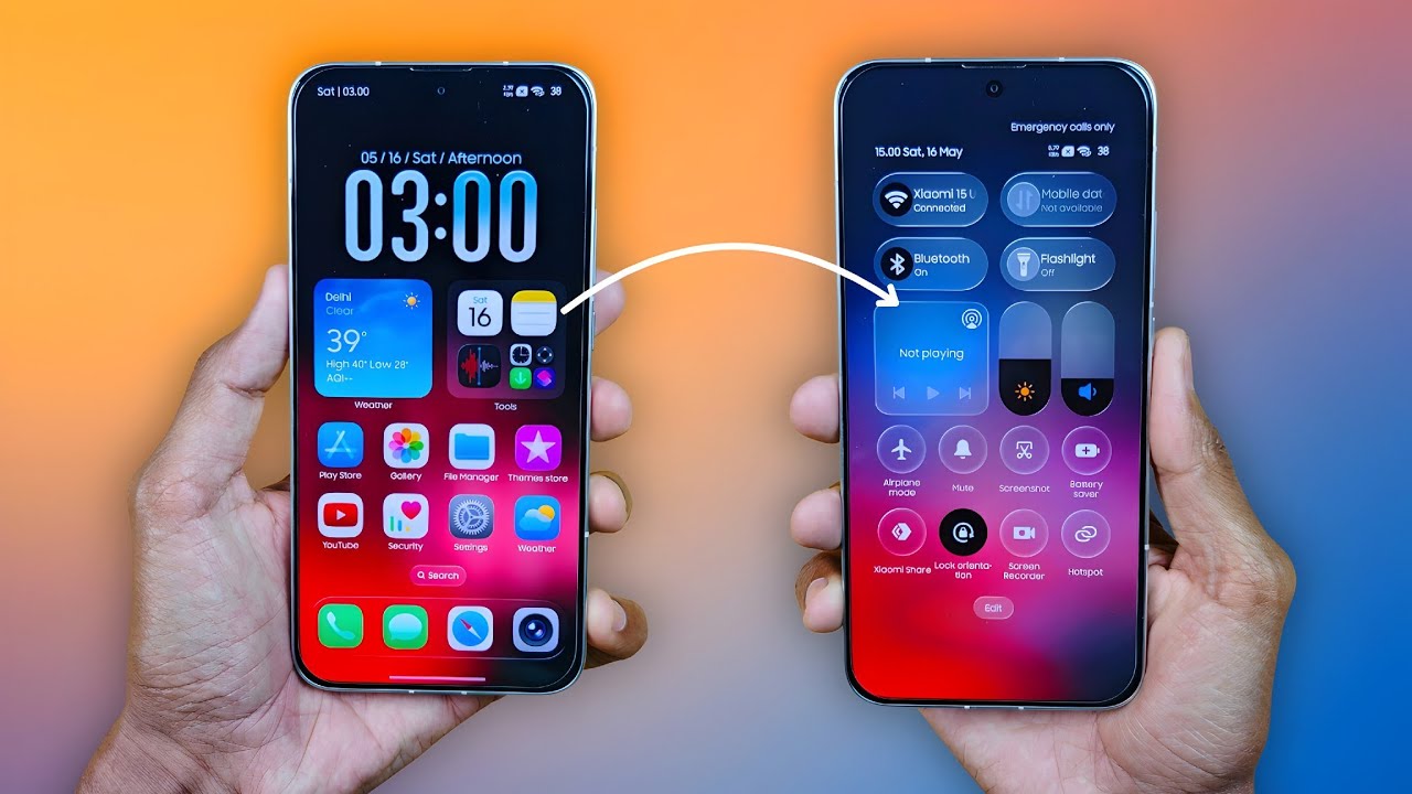 iOS Liquid Glass Home & Lock Screen Setup for Xiaomi HyperOS 3 Devices 🔥