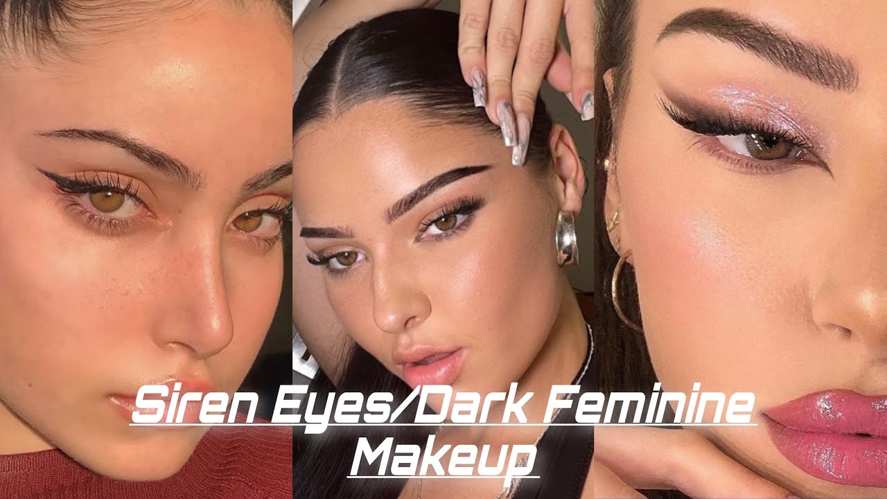 Siren Eyes/Dark Feminine Energy Makeup 🥀 | TikTok compilation