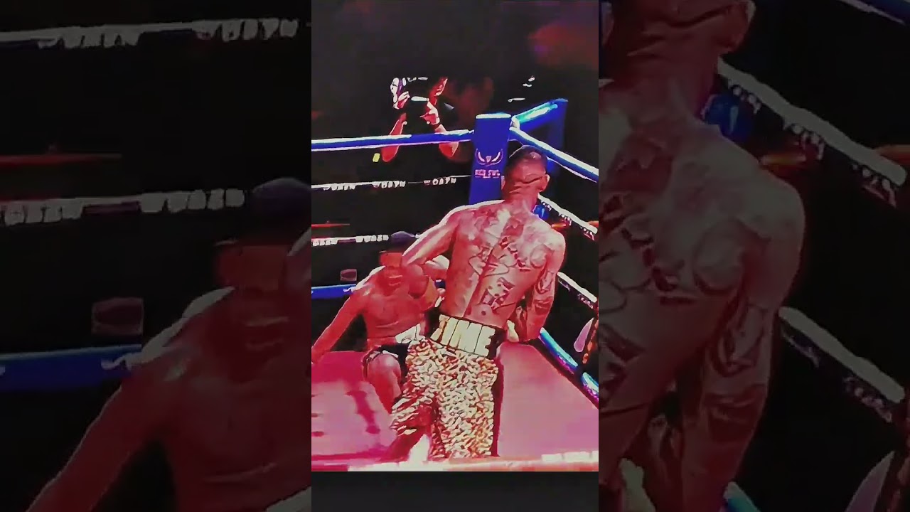 Dion Jones catches Elijah Williams with a check left hook! #boxing #fighting #youtubeshorts