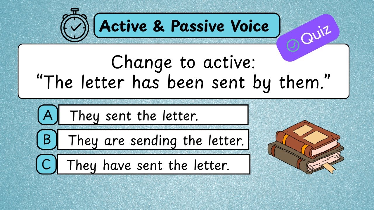 Active & Passive Voice Quiz | 20 MCQs for IELTS, TOEFL, TOEIC & OET