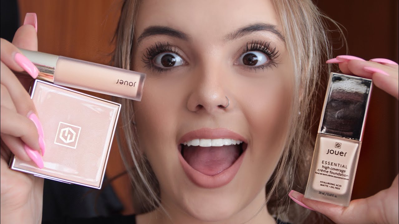 Jouer Cosmetics | Foundation, Concealer and Powder! + 8 Hour Wear Test