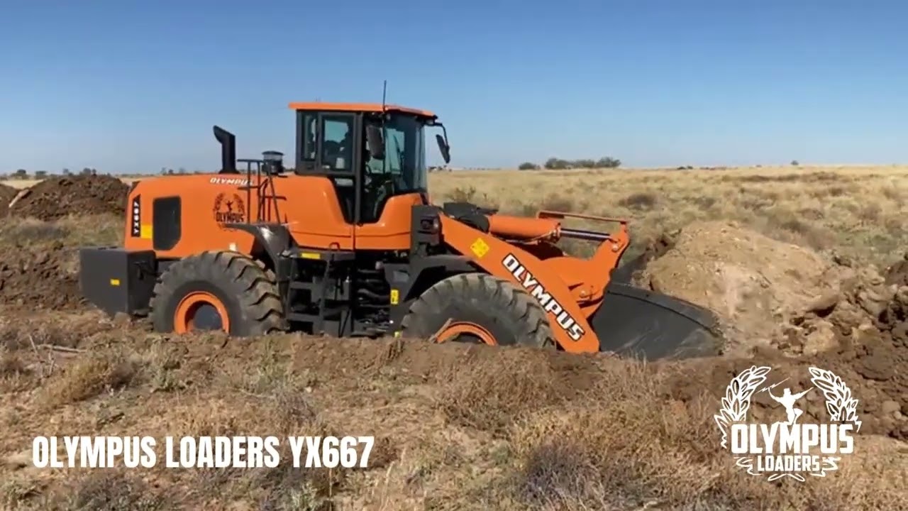 YX667HD Wheel Loader in Action Breaking Fresh Ground 2023 | Olympus Loaders