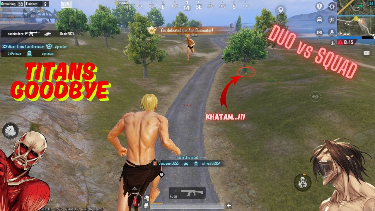 😂 TO MAKE ENEMYS CRY ONE LAST TIME WITH TITAN | GOODBYE TITANS | DUO vs SQUAD | Professor-Bot