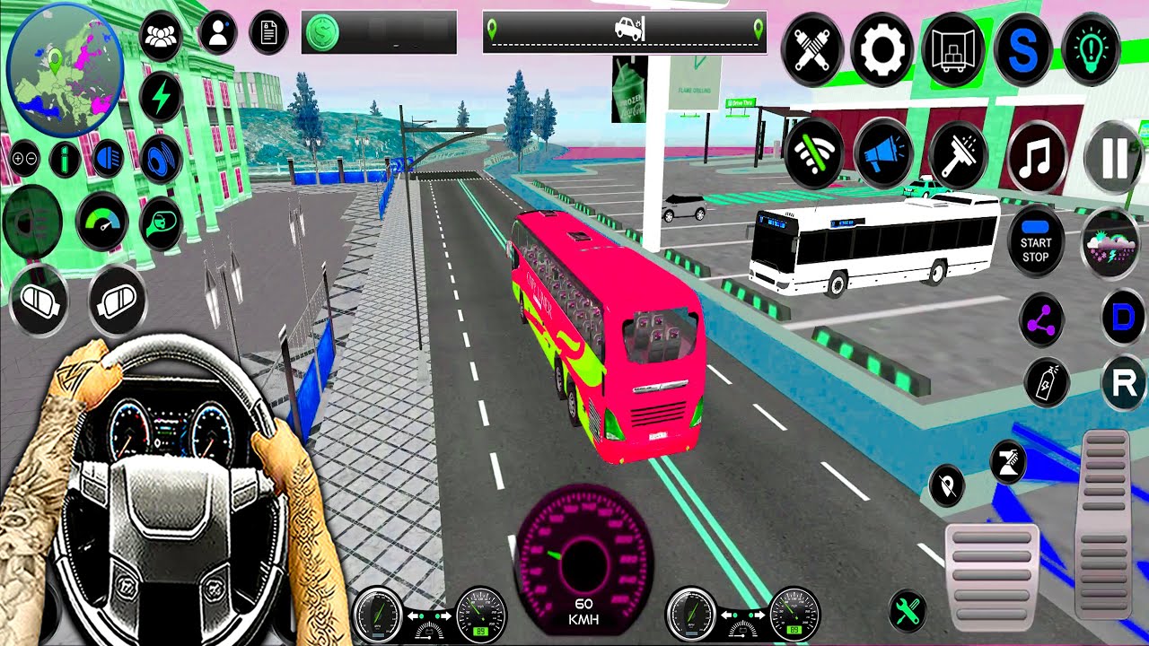 CITY BUS DRIVING SIMULATOR GAME-MOBILE GAMEPLAY | L-BUS3 | MOBILEGAMEVIDEO912 | SB4G GAMING