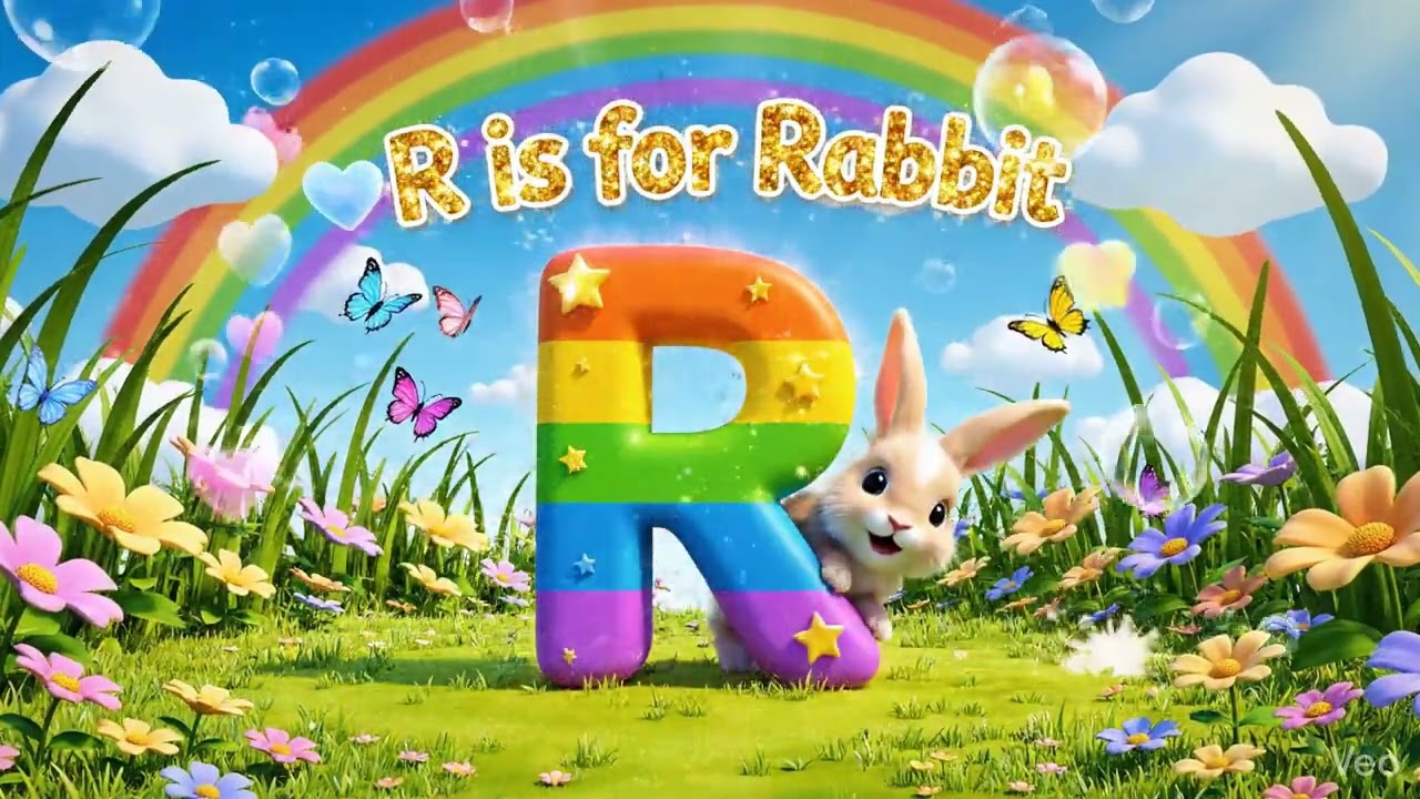 R for Rabbit 🐰 | Learn Alphabet R | ABC Phonics for Kids | Preschool Learning