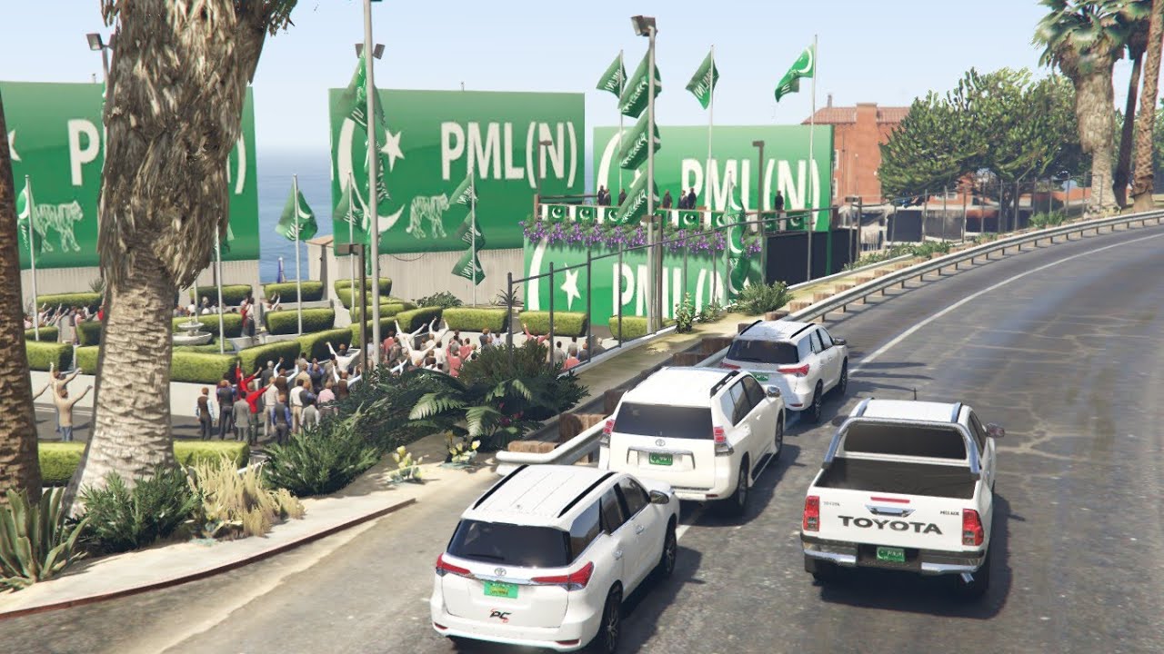Franklin PML N Jalsa | Gta 5 Pakistan | Election Series | Election Compaign