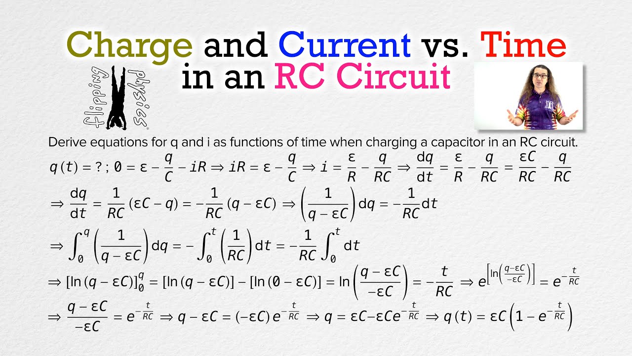 Charge and Current vs. Time in an RC Circuit