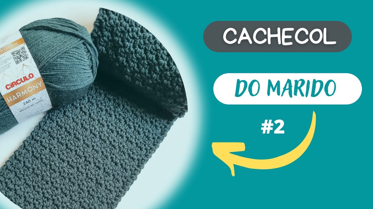 Cachecol em Crochê - Harmony