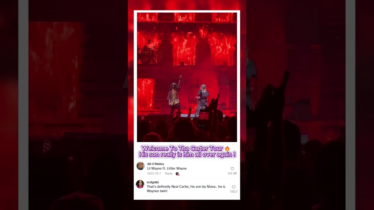 Welcome To Tha Carter Tour 🔥 His son really is him all over again ! #rap #hiphop #lilwayne #short