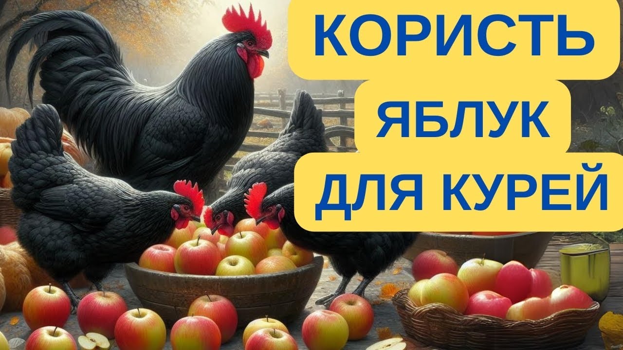 ЧИМ КОРИСНІ ЯБЛУКА ДЛЯ КУРЕЙ@kyruvgaragi