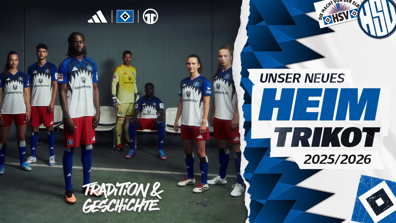 Tradition & Geschichte: Das Heimtrikot des HSV f&uuml;r die Saison 2025/26!