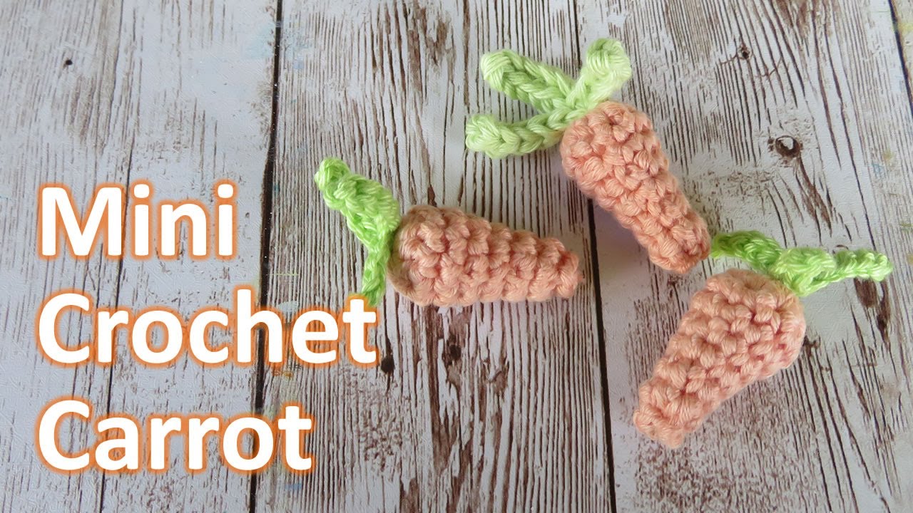 Mini Crochet Carrot