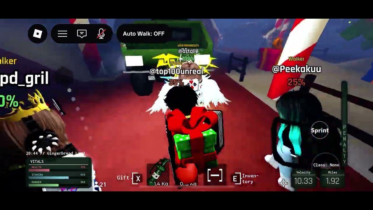 Playing walk or die let’s see if I can make it to the end