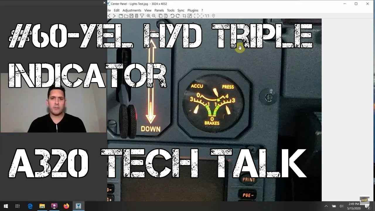 Airbus A320 Cockpit Tour: #60 - YEL HYD Triple Indicator: What do all those buttons do?!