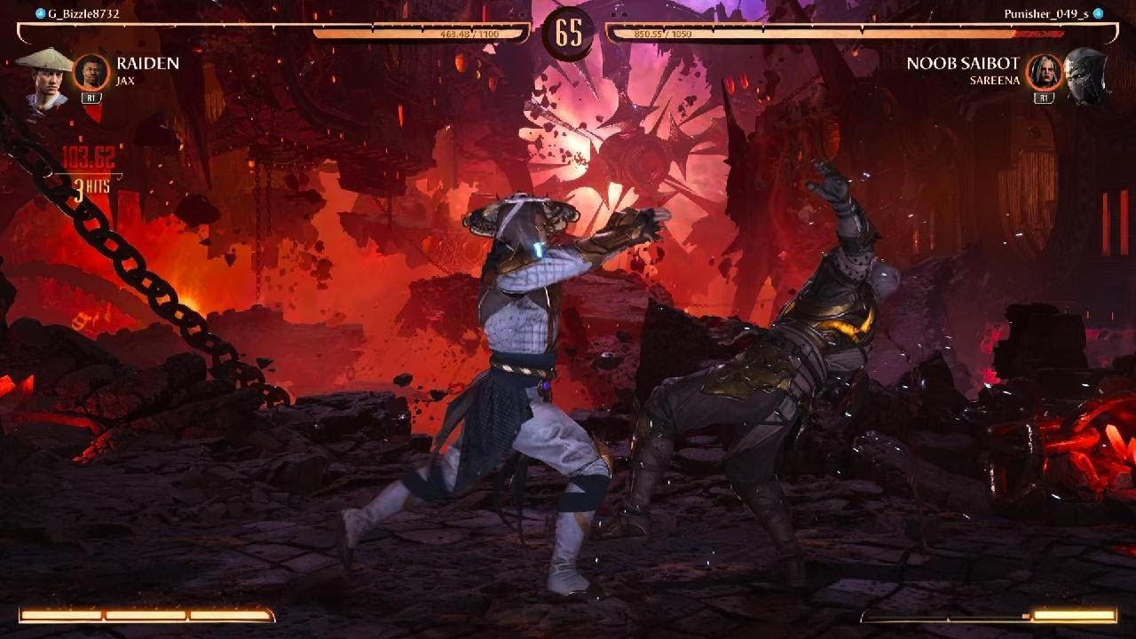 Mortal Kombat 1 Raiden Vs Noob Saibot
