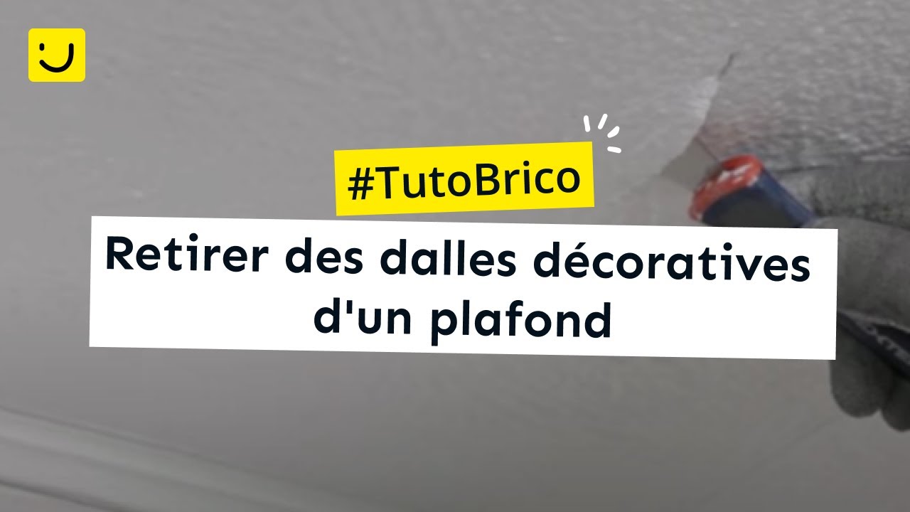 TUTO Retirer des dalles d&eacute;coratives d'un plafond