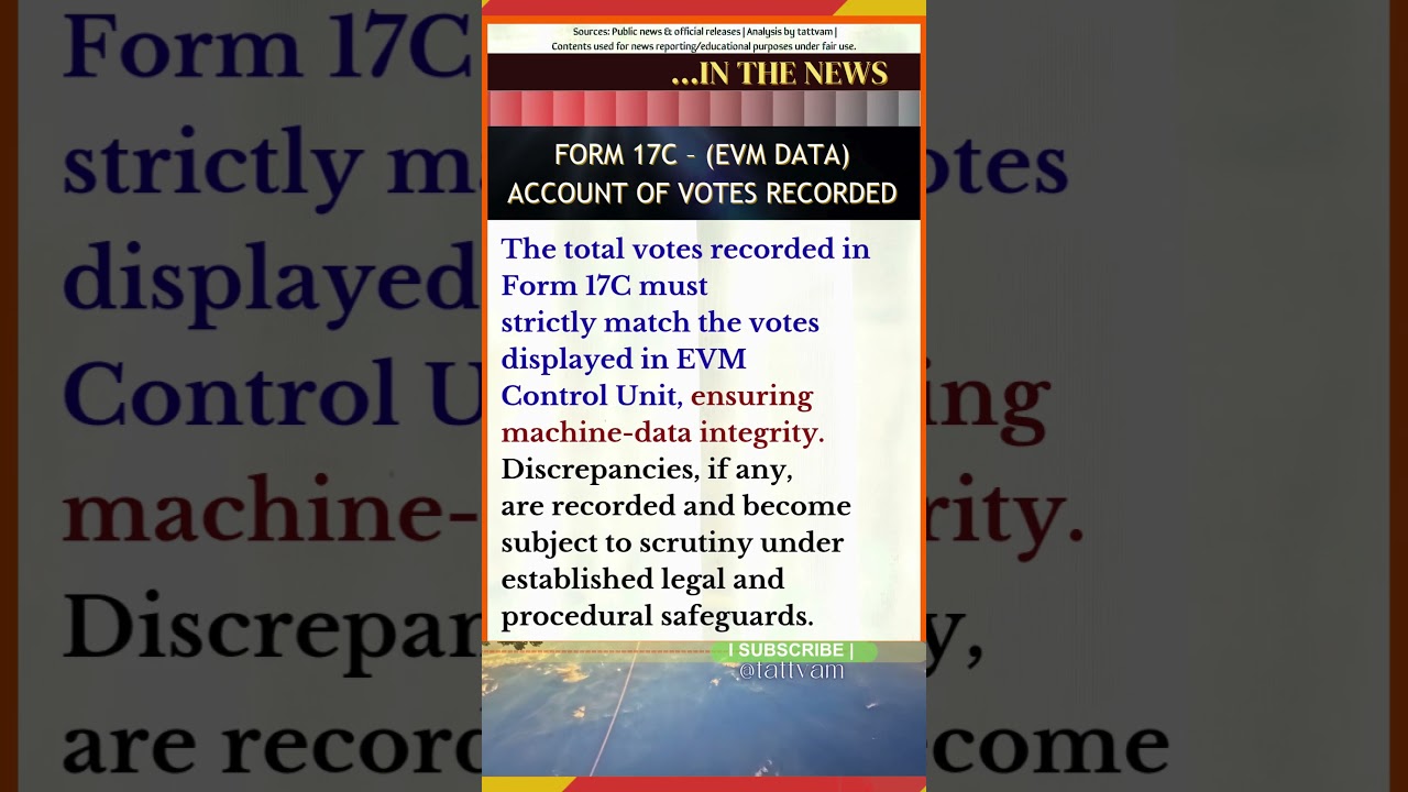 Form 17C &ndash; Account of Votes Recorded (EVM Data) | tattvam |