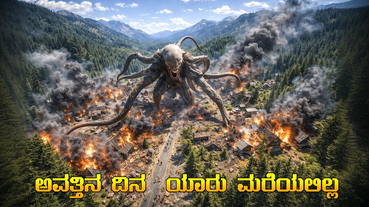 cloverfield movie explained in kannada (horror. Sci-fi. Creature. Monster) movie plot review kannada