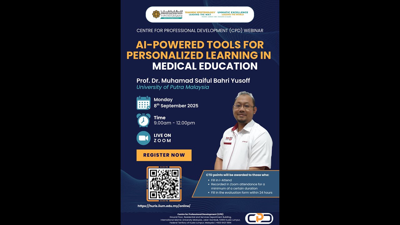 CPD TRAINING (EMCU) - AI-Powered Tools for Personalized Learning in Medical Education