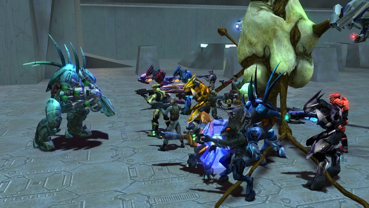 Halo Reach Hunter VS. Halo 1 Characters
