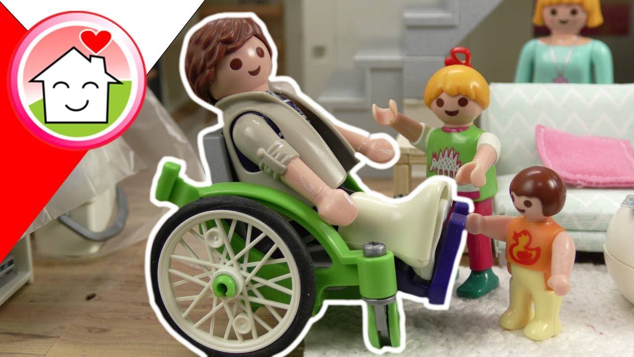 Playmobil po polsku Tata na wózku – rodzina Hauser i szpital
