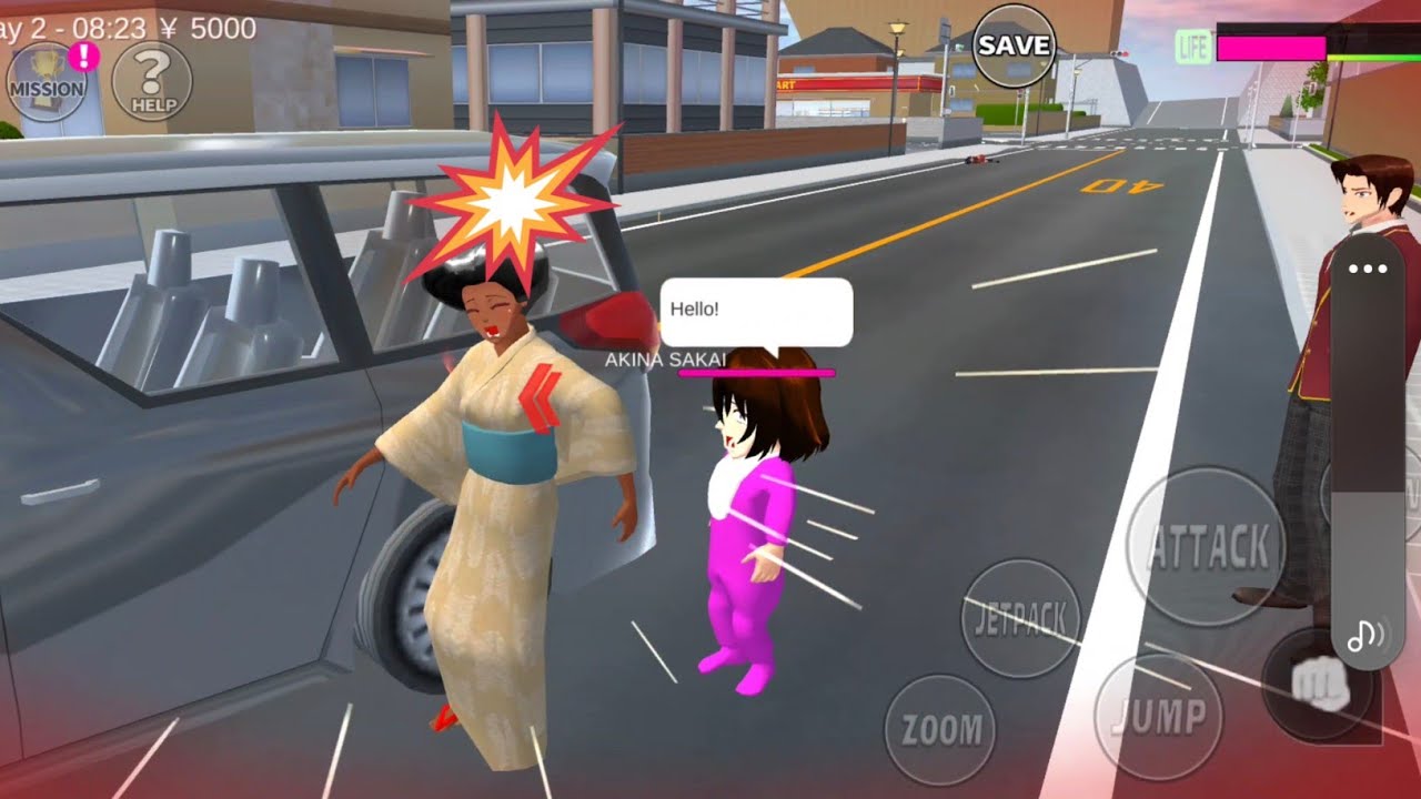 Nenek yang malang part 2 | Sakura school simulator 