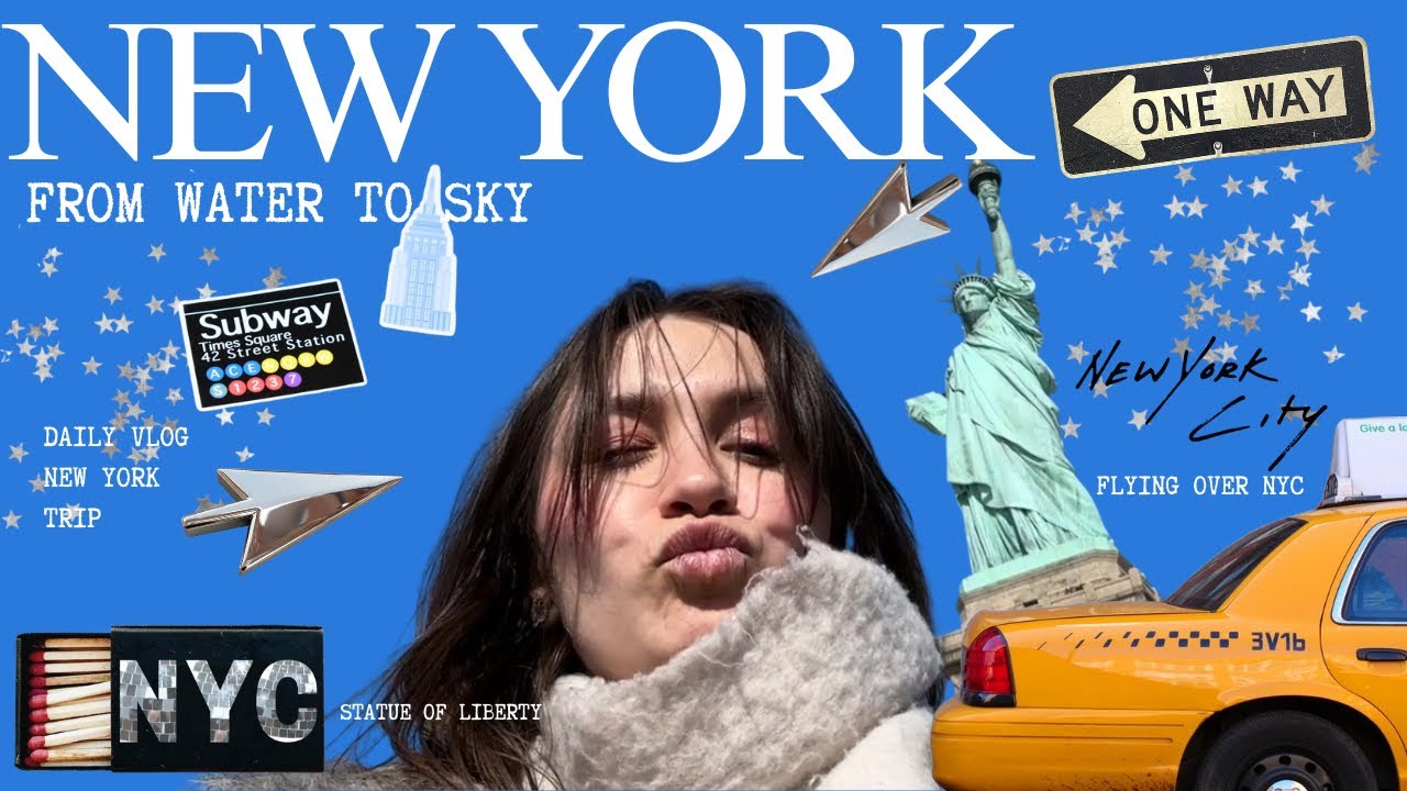 ✦ New York — from water to sky ( Statue of Liberty and helicopter) ✦