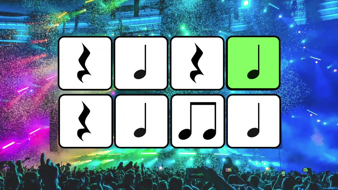 EDM Rhythm Play-Along || Quarters & Eighths