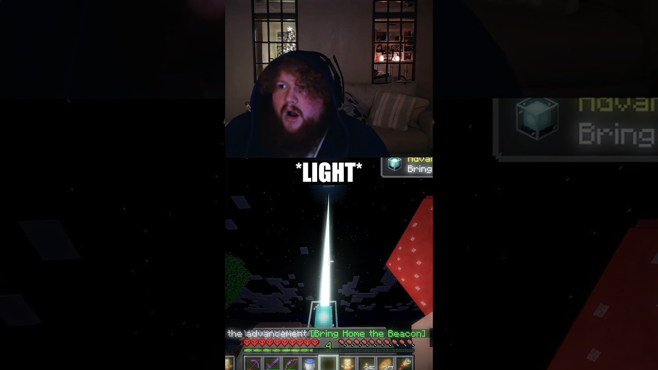 Caseoh строит маяк в Minecraft Hardcore 🤯