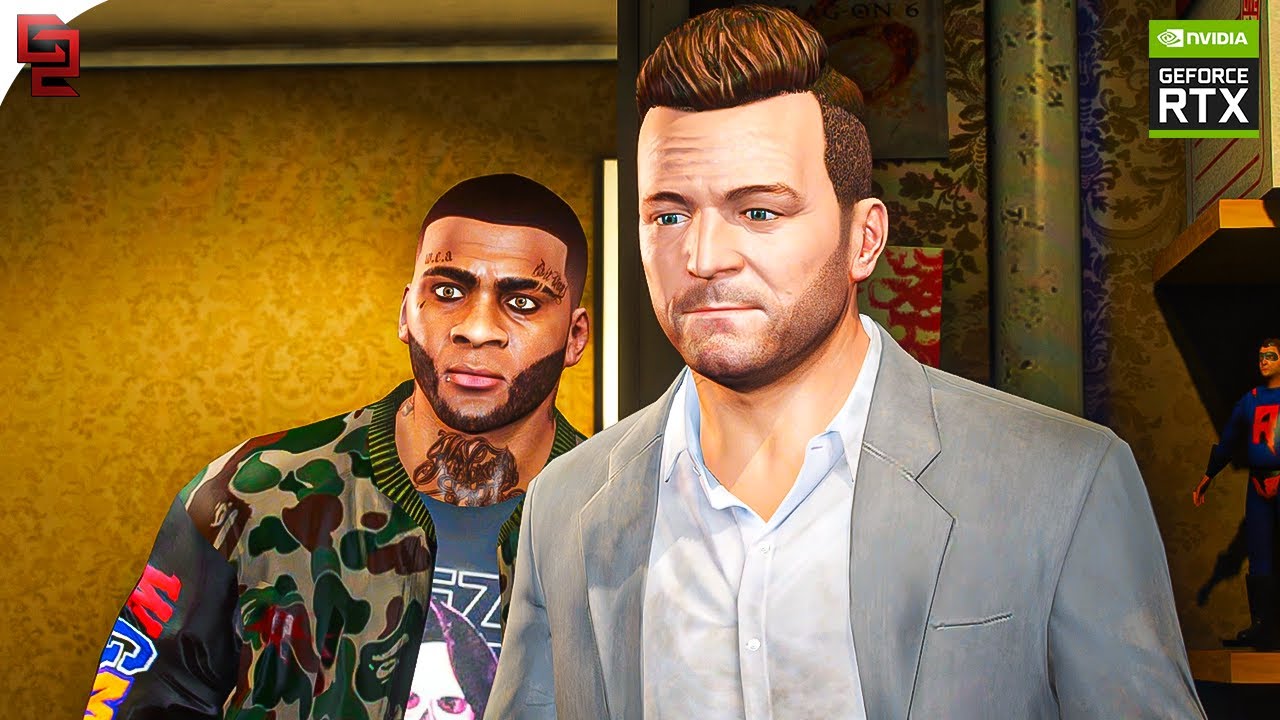GTA V: 'Bureau Raid Heist' Mission RTX™ 3090 Gameplay [4k] Max Settings - QuantV Graphics MOD