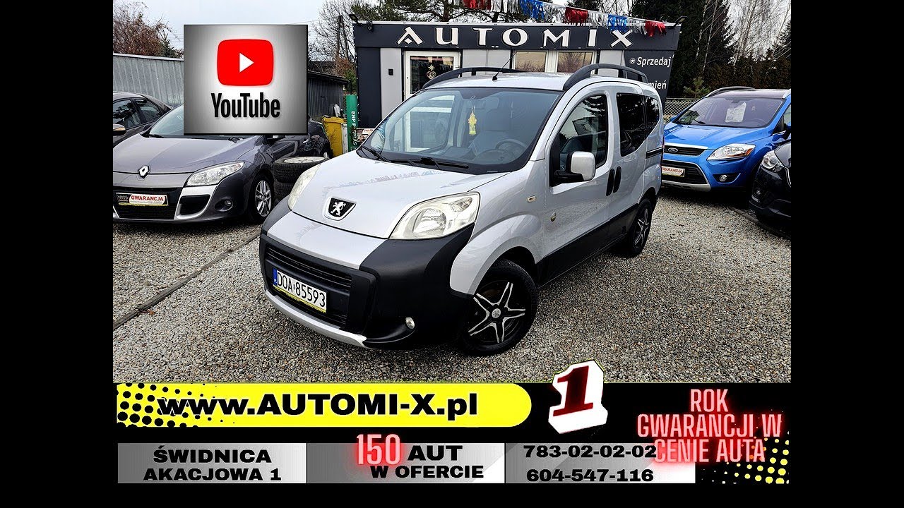 AUTOMI-X.PL PONAD 150 AUT W OFERCIE - PEUGEOT BIPPER OUTDOOR 1.3D 2011R. NAJBOGATSZY