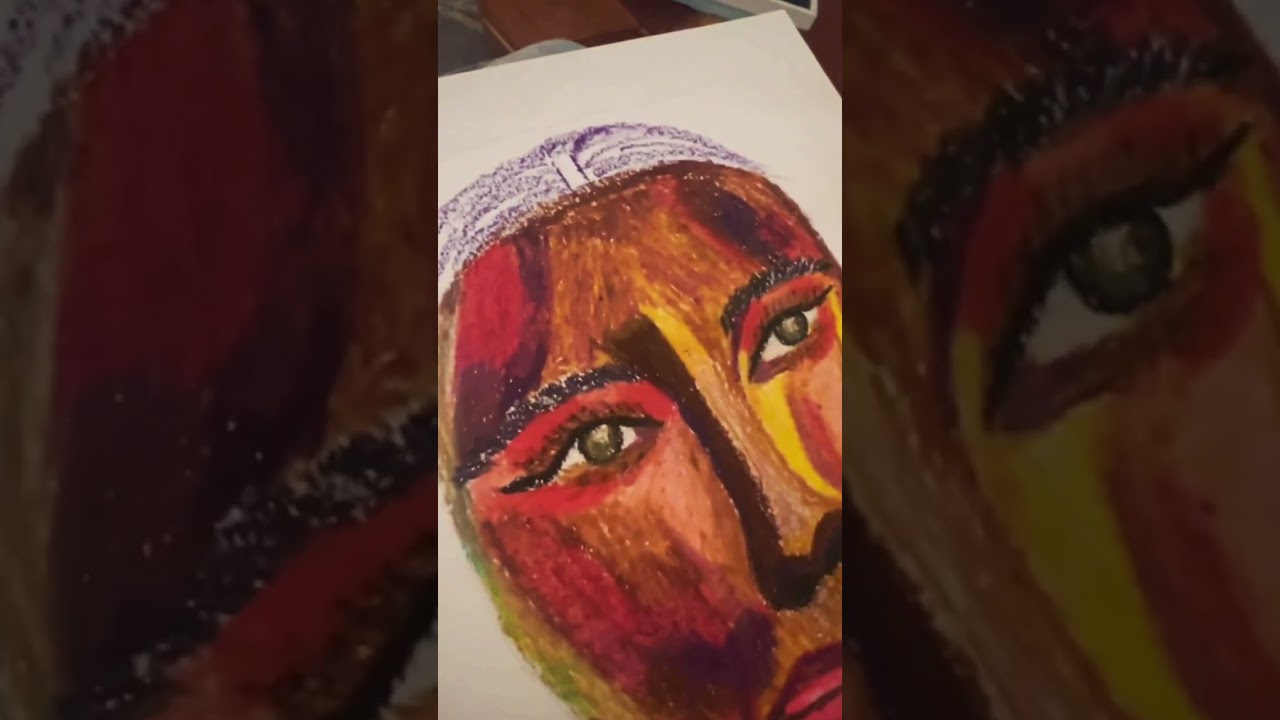 Portrait Drawing with Soft Pastels 👩🏽‍🎨🎨 #art #softpastel #softpastelportrait #portrait #winter
