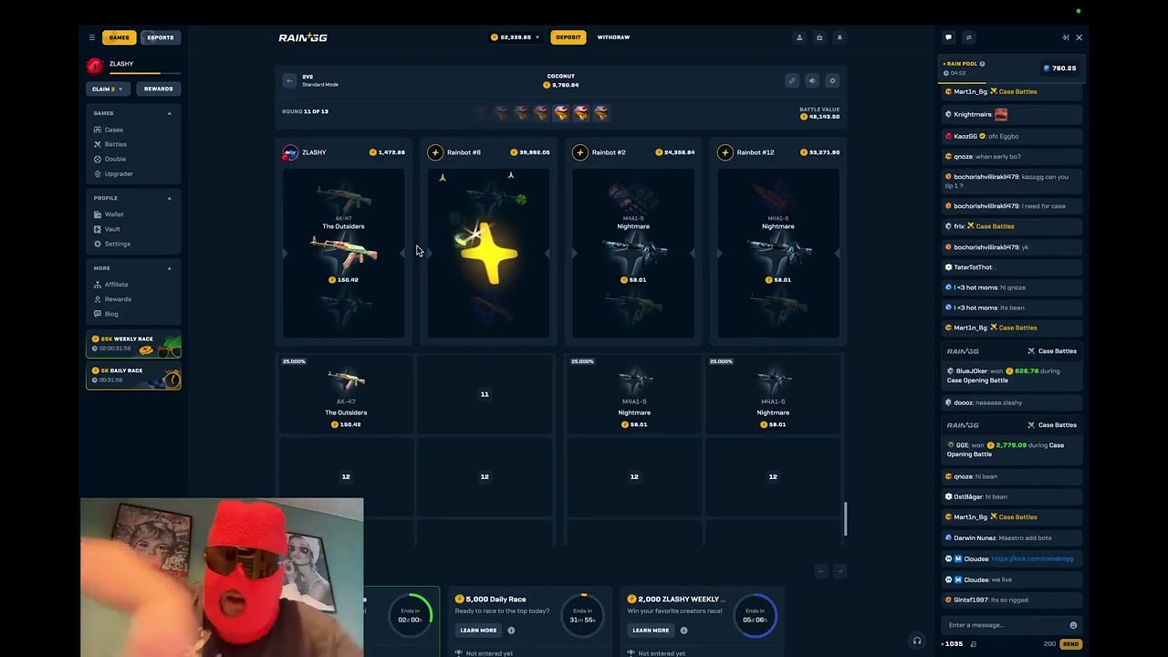 RAIN.GG $100,000 START BALANCE ON RAINGG CRAZY BATTLE 400,000$! raingg promo code