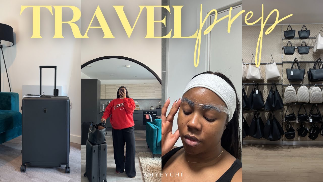 TRAVEL PREP VLOG| Pack and prep with me for SPAIN | Beauty maintenance, new luggage, travel needs