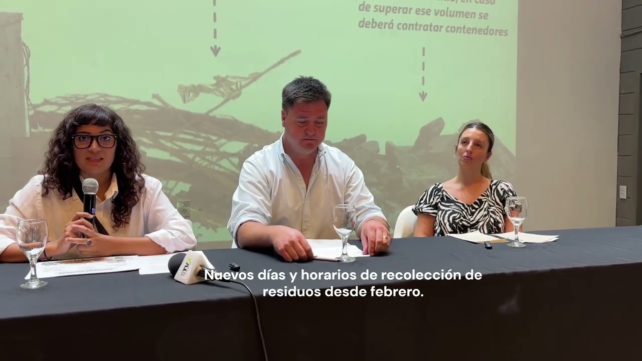 Nuevos horarios y días de recolección de residuos Las Varillas